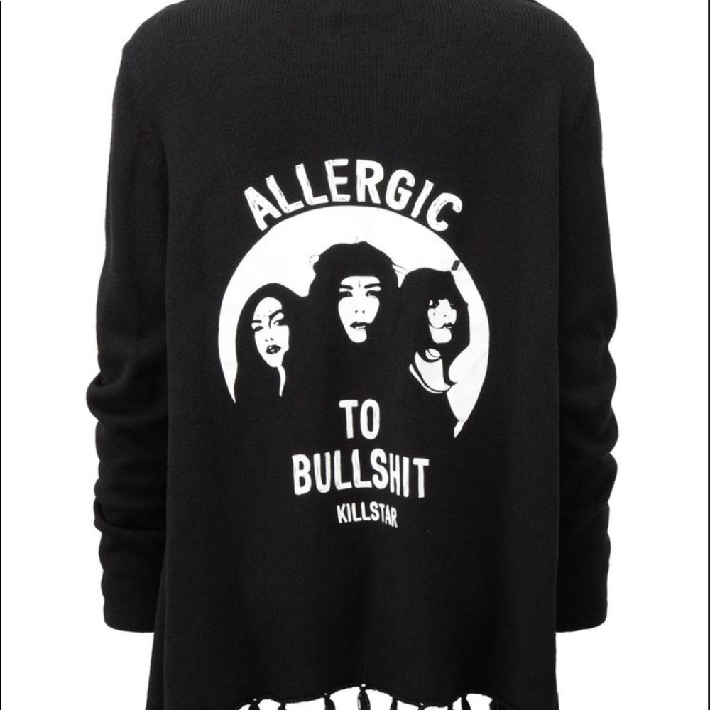 Killstar Black Open Cardigan